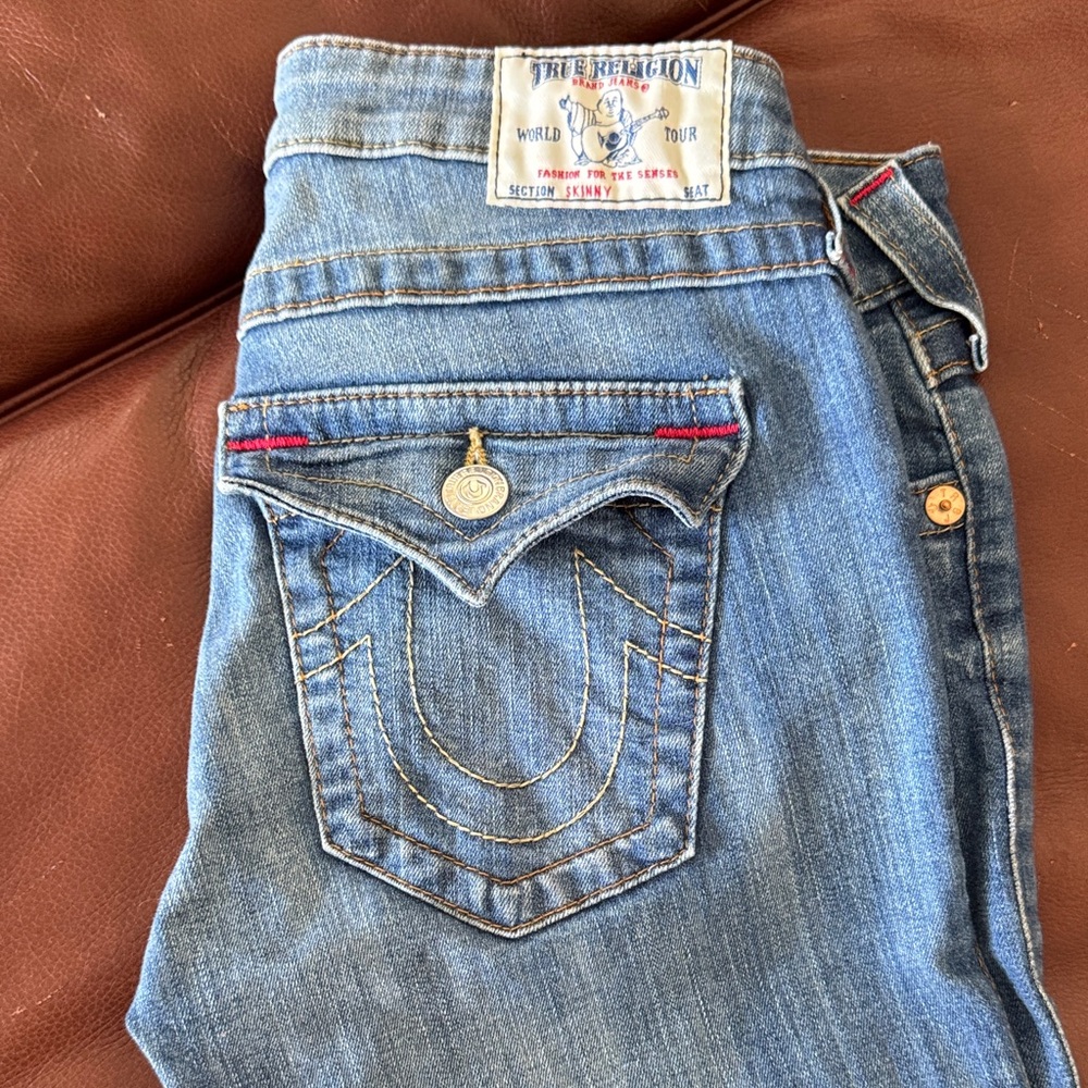True Religion Women's Classic Blue Skinny Jeans